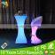 lluminated flashing color changing LED bar table