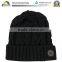 puff embroidered beanie hat knitting pattern