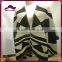 2015 Fashional Aztec Pattern Wool Feeling Shawl With Tassels