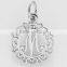 English letter M charms alphapet M charms and pendants with different style