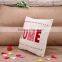 2015 HOME the Letters Embroidered Hold Pillow Cotton and Linen Hold Pillow Car Cushion for Leaning on