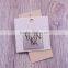 Wholesale fashion sample luggage card stock paper hanging tags