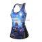 Women 3D Sky Graphic Printed Top Summer T-shirt Vest Camisole Tops