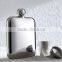 High quality 5oz flask flagon with cigarette case and leather