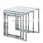 Tempered glass modern nest coffee table