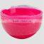 colorful 4pcs plastic serving dish salad bowl in set