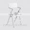 White outdoor plastic folding chair for wedding/garden