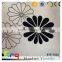 poly cotton upholstery fabric black and white color floral design flocking for curtain. sofa