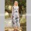 HP690062 dongguan humen wholesale sublimation printed maxi dress