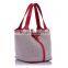 Summer lady canvas and leather Ladies handbags international brand