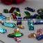 7*12mm Drop Green color Flat Back Hand sewing Glass Rhinestone