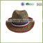 Brown cowboy boater morocco mexico colombian straw hat
