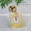 resin dog shape alarm decorative wall clock