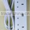 UK Standard Multi-functional Power Strip 1A/2.4A USB Port+3x AC100-240 Sockets