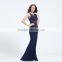 2016 Fashion high quality hard manual nail bead evening dress long
