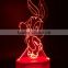 hot sale 7 color acrylic christmas gift night lamp