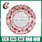  china supplier round cheap ceramic plate set, wholesale customized porcelain deep restaurant plate with logo and artwork