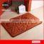 fashion flowers shaped Plain color memory foam door mat bathroom carpet