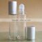 China cosmetic glass roll on bottle with plastic roll on ball for 10ml perfume bottle