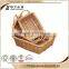 Professional Unique designed small wicker basket no handles