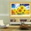 Manufacturer supply modern room decoration handmade beautiful sun flower diy crystal diamond painting