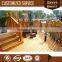 Outdoor solid wood garden decking