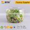 Eco Friendly PET disposable plastic vegetable and fruit salad packaging