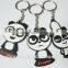 Simple 3D PVC rubber keychain for advertisement