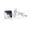 Europe silver high quality copper cuff links mens square enamel cufflinks for shirts