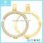 New Design Sterling Silver Locket Disc Holder Pendant Jewelry Set