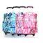 Colorful school kids trolley bag with wheels