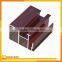 wood powder coating aluminum profile for windows and doors