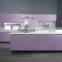 Purple lacquer small kitchen design high quality furniture kitchen