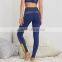 Wholesale woman sport pants great stretch nylon and spandex ladies yoga pants