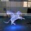 L1.8*W0.6*H1.5m fiber crystal chandelier 0.75mm fiber chandelier with color gradual change