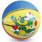 Multi color rubber basketball