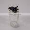 Set Of 6 Spice Rack Jars Glass Bottle Container Kitchen Cooking Shaker With Rack
