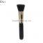 Gold ferrule wooden handle flat contour foundation brush
