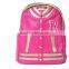 High quality Korean Splice style pu leather girl and boy school backpack bag