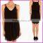 2015 New Women Summer Dress Black Red Double Strap Chiffon Dress Sexy V-neck Skirt Sleeveless Dress XS-XXL