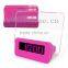 Calendar LED Digital Clock Desktop Clock Alarm Clock with USB Hub