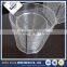 stainless steel round folding wire mesh basket for home