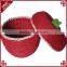 S.D artisan 100% woven apple shape rattan handmade gift basket