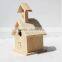 2016 New unfinished wooden bird house