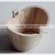 2015 high quality hot sell decorative handmade unfinished wooden barrel with handle