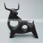 Resin matt black interior decorative bull statue