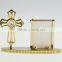 New Product 24K Gold Plated Cross Photo Holder with crystals from swarovski