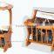 MDFsmall tea table or side table with magazine holder