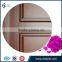 5 panels modern Bubinga solid wood door in China factory