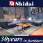 Sofa sectional modular blue fabric living room L shape right chaise G1118